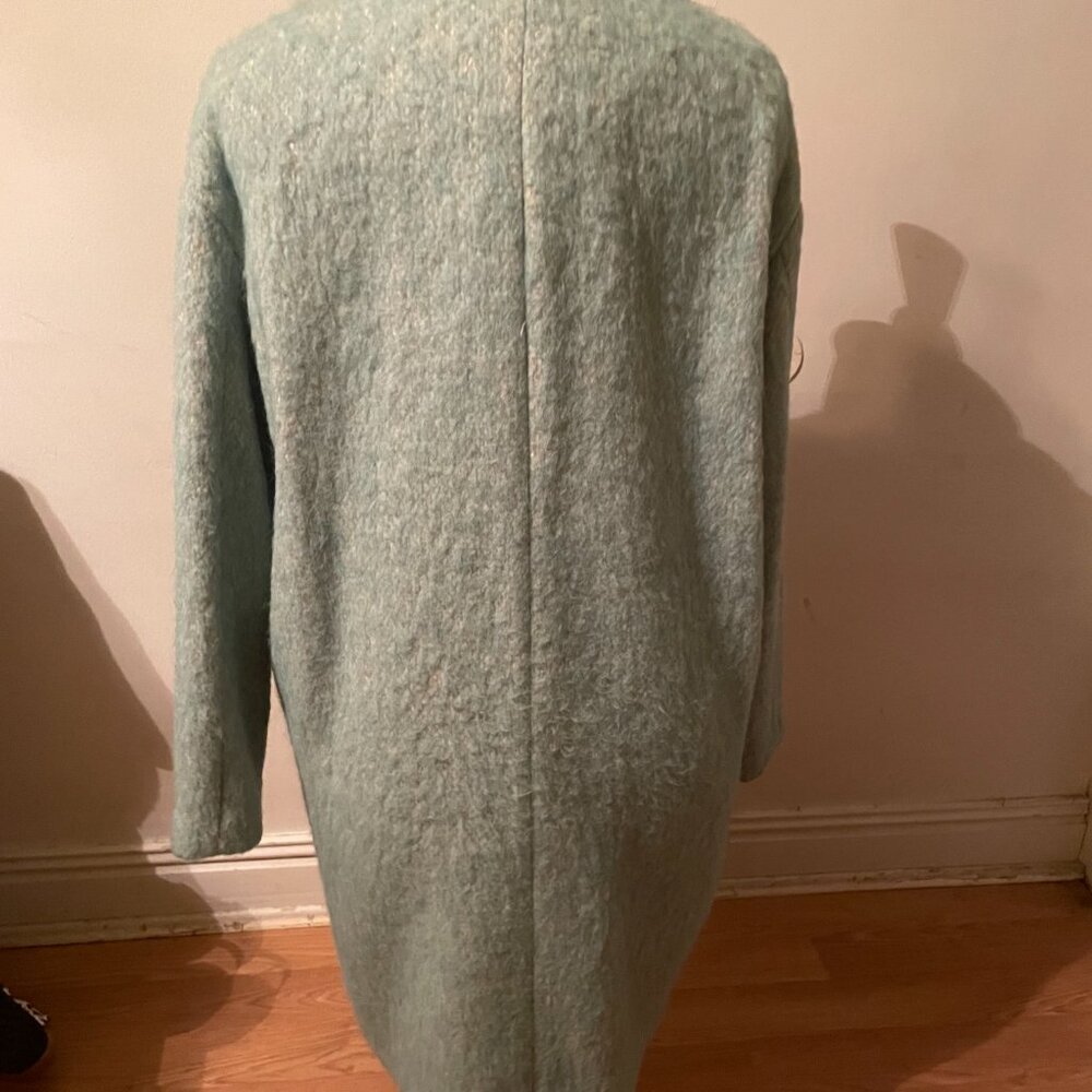 J Crew Green Overcoat Large - Picture 3 of 10